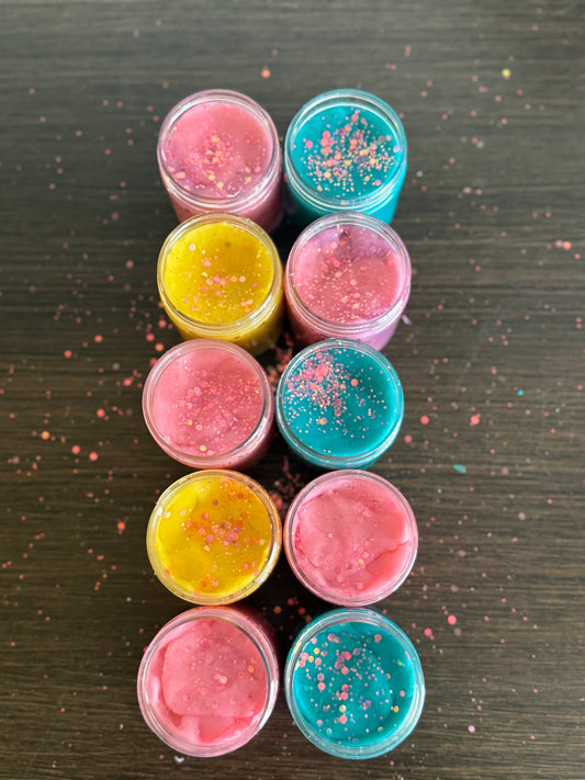 Set of 10 6oz dough jars (Party Favors)